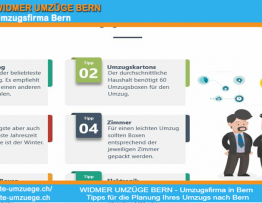 WIDMER UMZÜGE BERN - Umzugsfirma in Bern Tipps für die Planung Ihre Umzug nach Bern