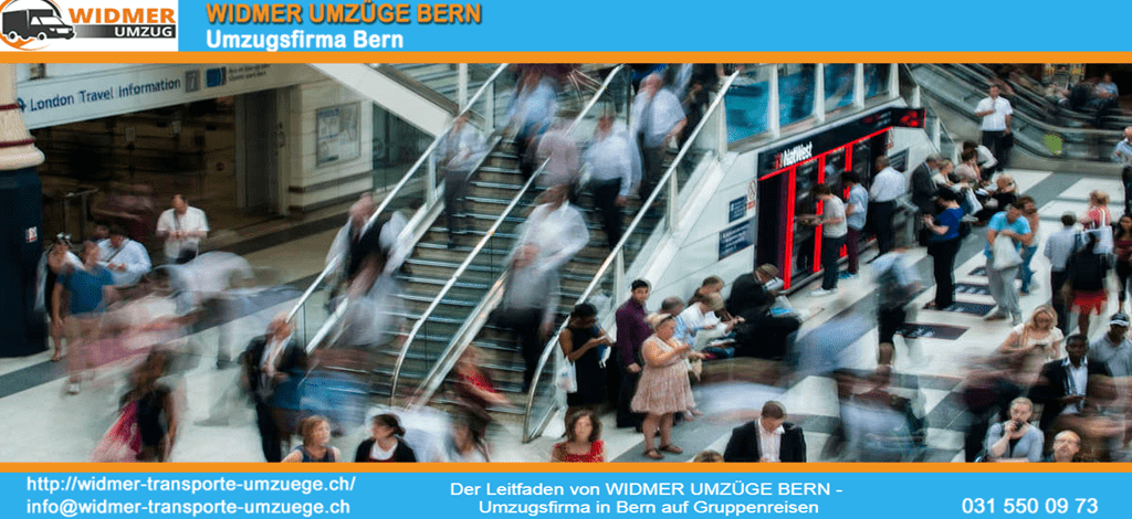 Der Leitfaden von WIDMER UMZÜGE BERN - Umzugsfirma in Bern auf Gruppenreisen